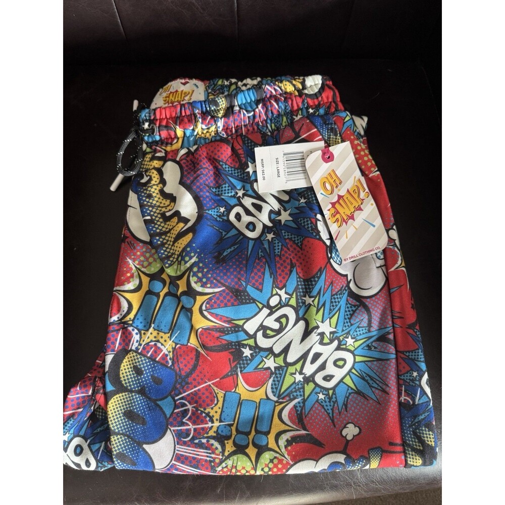 Comic Inspired Jogger/sweatpants By Drill Clothing Co. Oh Snap! Boom